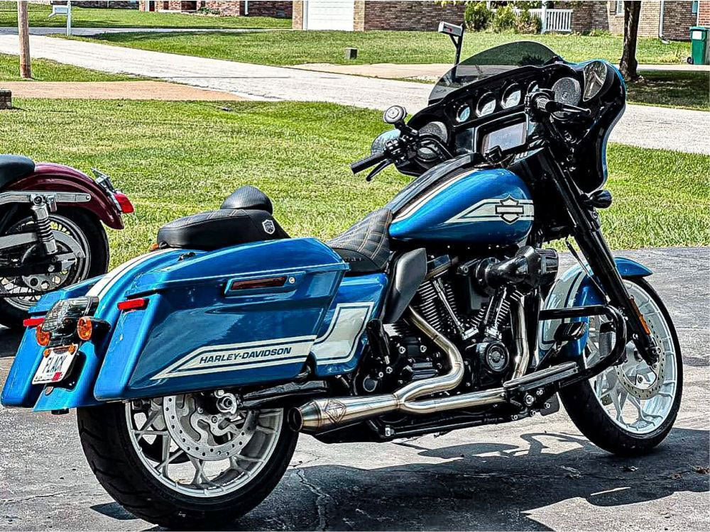 2-into-1 LaneSplitter Exhaust – Stainless Steel. Fits Touring 2017up – SP Concepts Exhaust