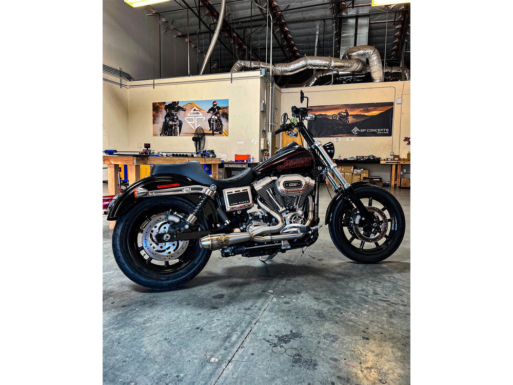 2-into-1 LaneSplitter Exhaust – Stainless Steel. Fits Dyna 2006-2017 – SP Concepts Exhaust