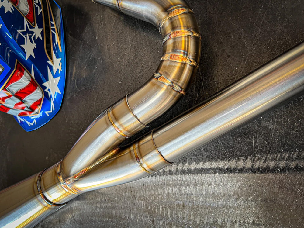 2-into-1 4.5in. Works Edition Big Bore Exhaust - Stainless Steel. Fits Touring 1995-2016