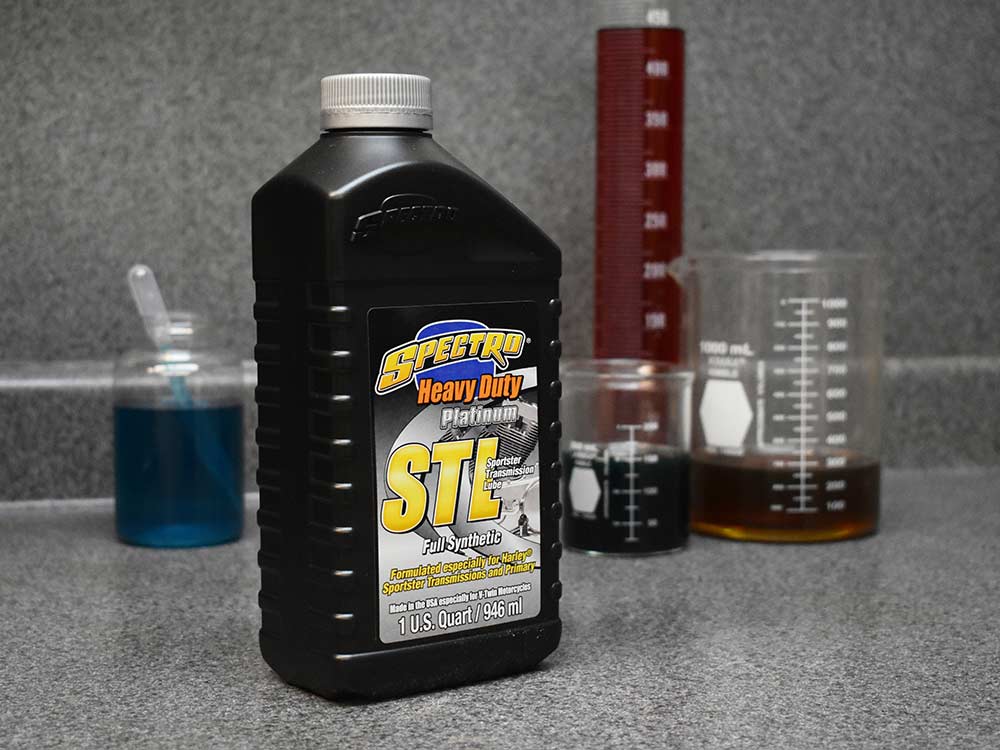 Heavy Duty Platinum Full Synthetic Sportster Transmission/Primary Oil. 74w140 1 Quart Bottle (946ml). Fits Sportster 1973-2021.