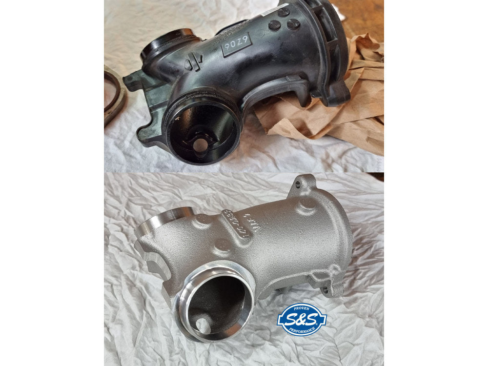 55mm Performance Intake Manifold – Alloy. Fits Softail 2018-2024 & Most Touring 2017-2024 – S&S