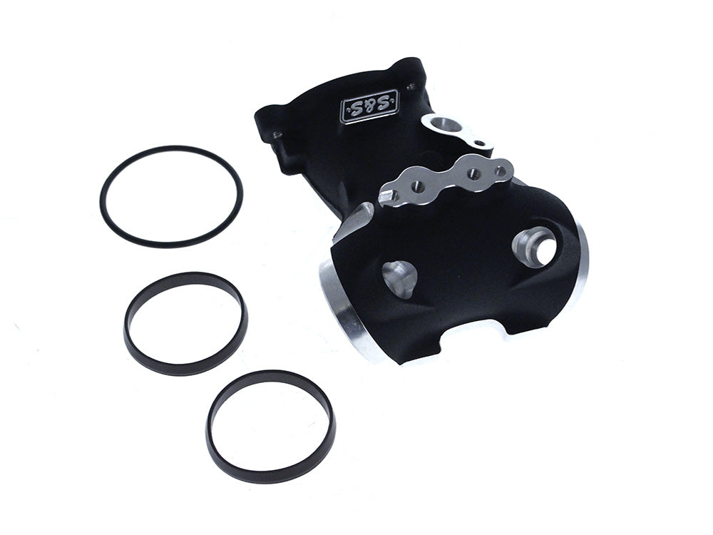 Premium 55mm CNC Ported Performance Intake Manifold - Black. Fits Fits Softail 2018-2024 & Most Touring 2017-2024