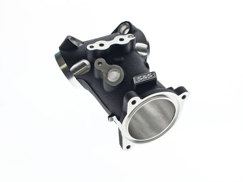 Premium 55mm CNC Ported Performance Intake Manifold – Black. Fits Fits Softail 2018-2024 & Most Touring 2017-2024 – S&S