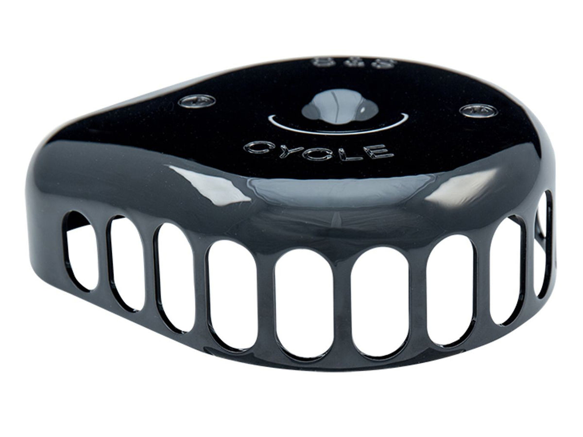 Mini Teardrop Air Cleaner Kit - Black. Fits Big Twins 1993-2017 with CV Carb or Cable Operated Delphi EFI.