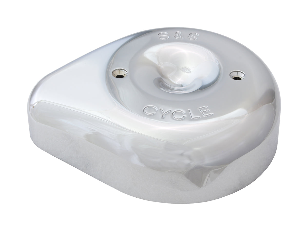 Teardrop Air Cleaner Cover - Chrome. Fits S&S Stealth Air Cleaners.