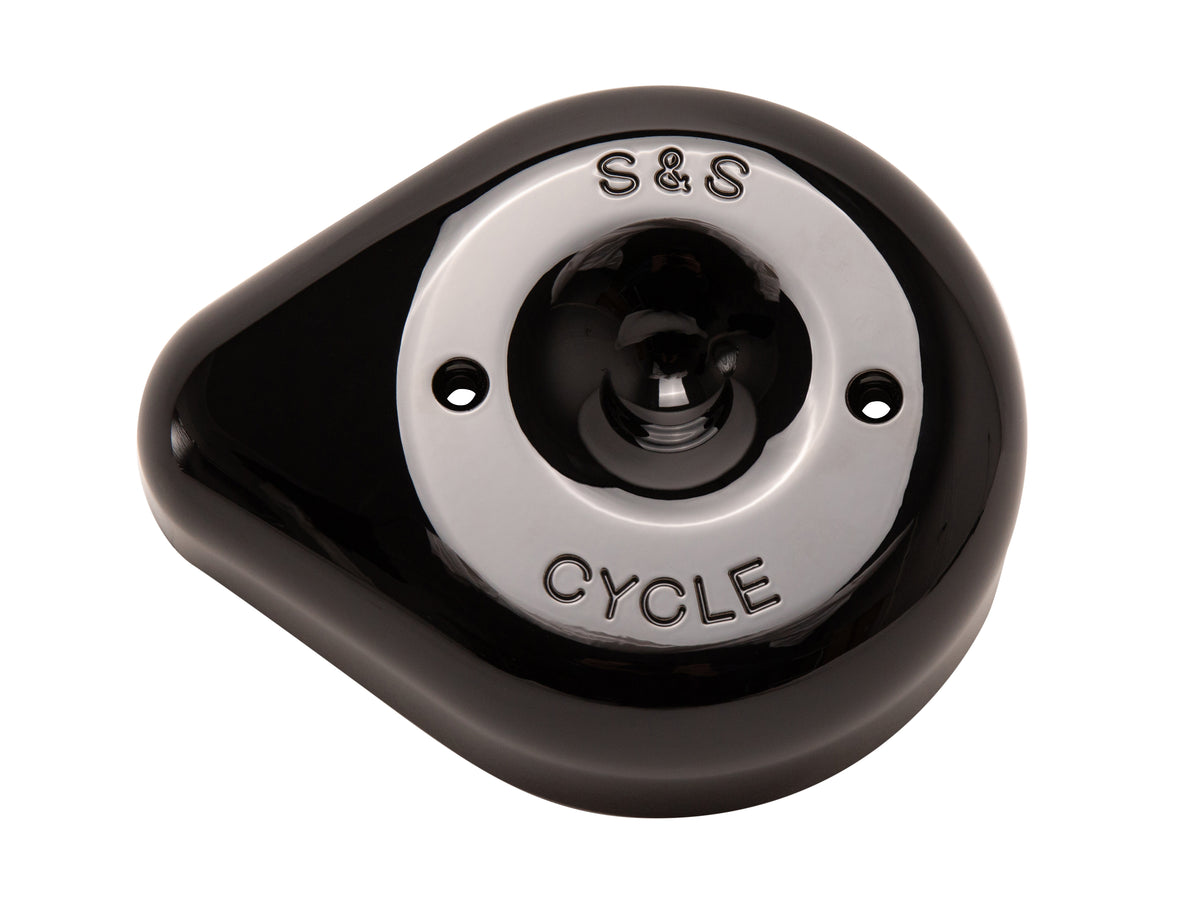 Teardrop Air Cleaner Cover - Black. Fits S&S Stealth Air Cleaners.
