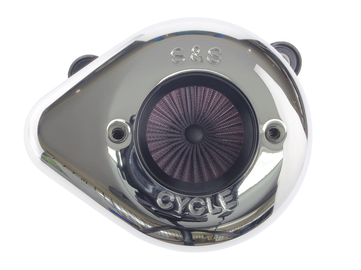 Air Stinger Stealth Air Cleaner Kit - Chrome Teardrop. Fits Touring 2008-2016, Softail 2016-2017, CVO Softail 2011-2017 & Dyna Low Rider S 2016-2017 with Throttle-by-Wire