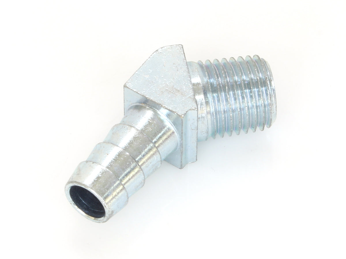 45 Degree Crankcase Breather Fitting. Fits S&S or OEM Crankcases