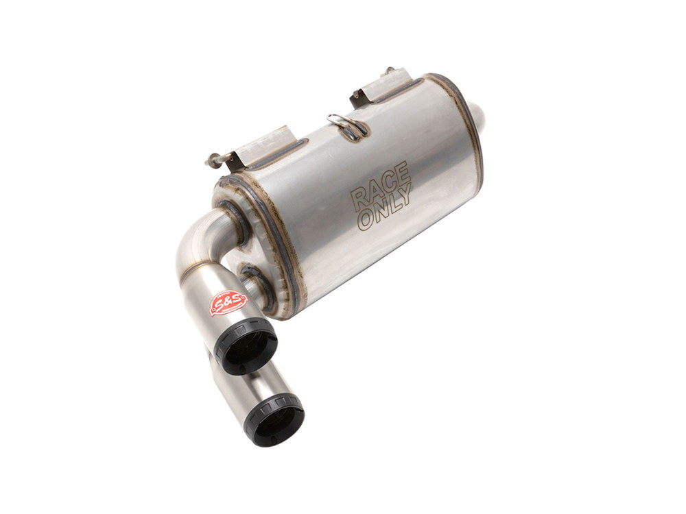 Power Tune XTO UTV Exhaust - Stainless Steel with Race Muffler. Fits Kawasaki TERYX KRX 1000 2020up.