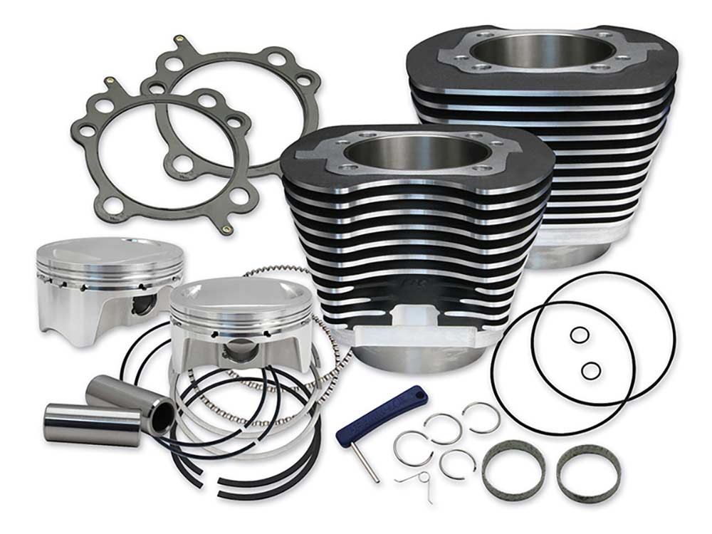 S&S - 107ci Big Bore Kit – Black. Fits Twin Cam 2007-2017.