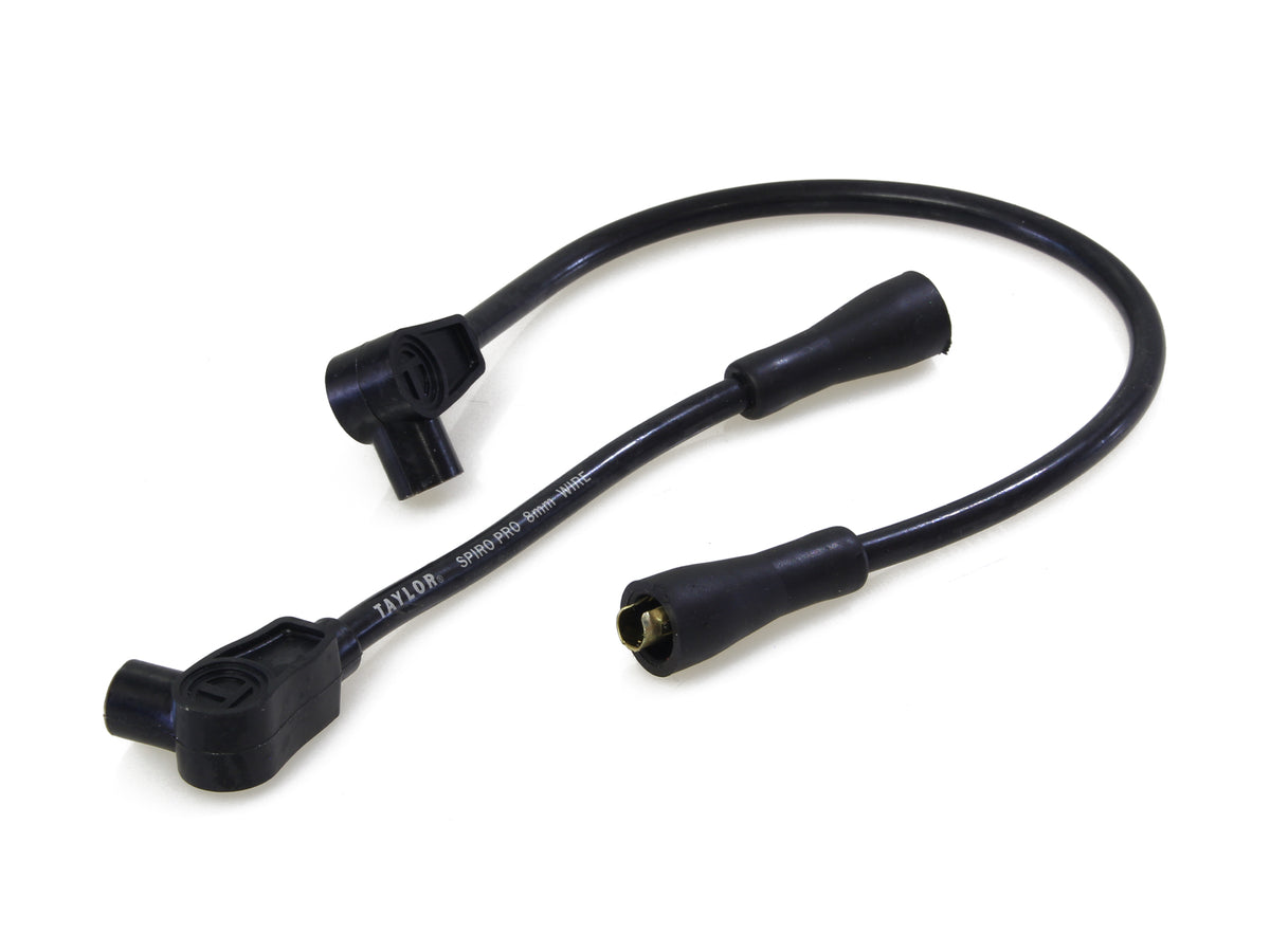 8mm Spark Plug Wire Set - Black. Fits Softail 1984-1999, Dyna 1991-1998, FL 1965-1979, FX 1965-1985 and Sportster 1965-1985.