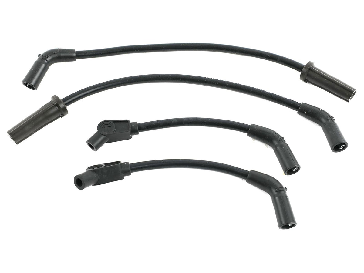 10.4mm Spark Plug Wire Set - Black. Fits Softail 2018up.