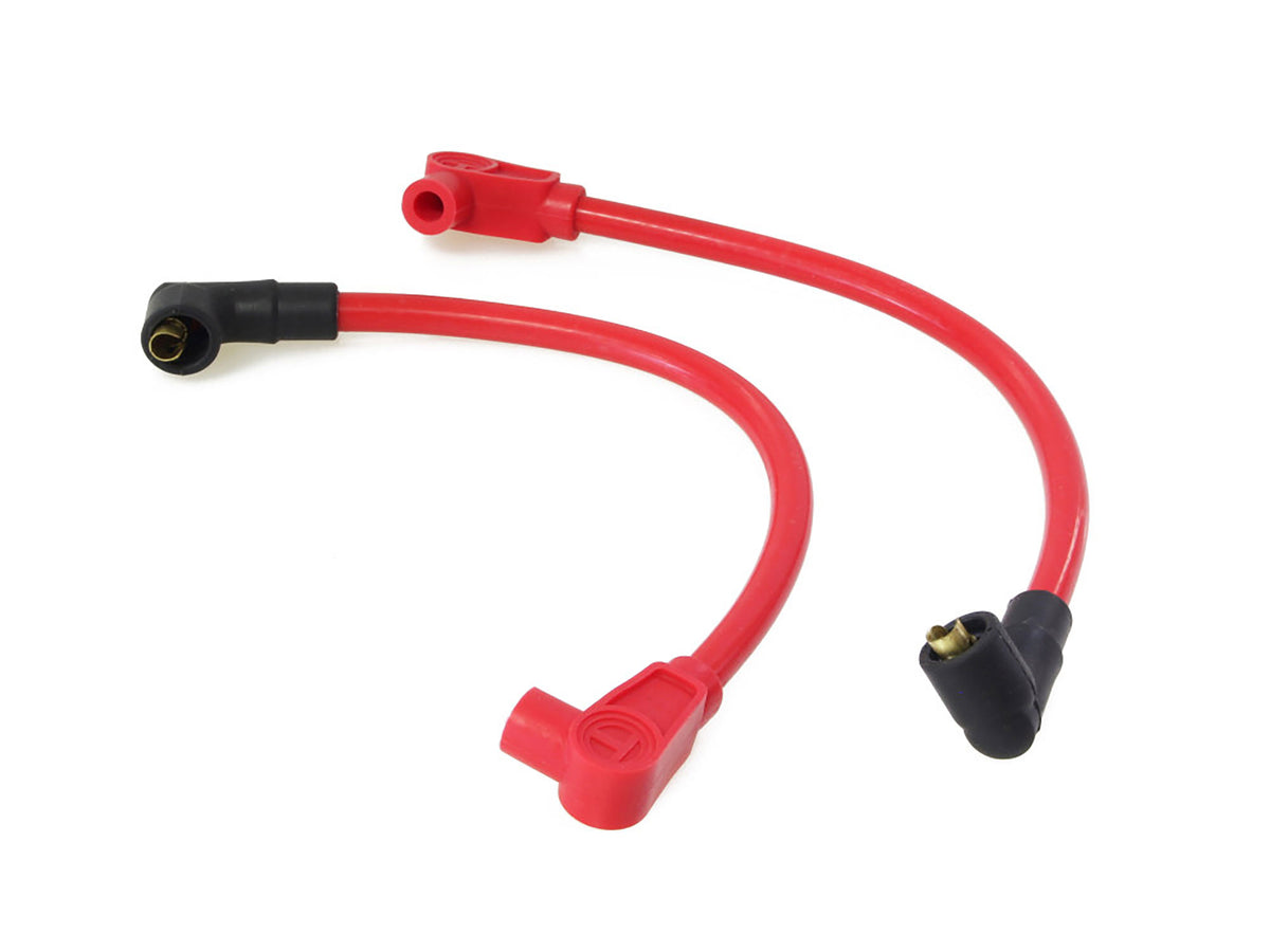 10.4mm Spark Plug Wire Set - Red. Fits FXR 1982-1994