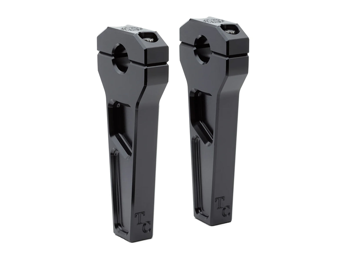 6in. Straight Two Piece Riser Kit - Black. Fits 1-1/8in. Handlebar.