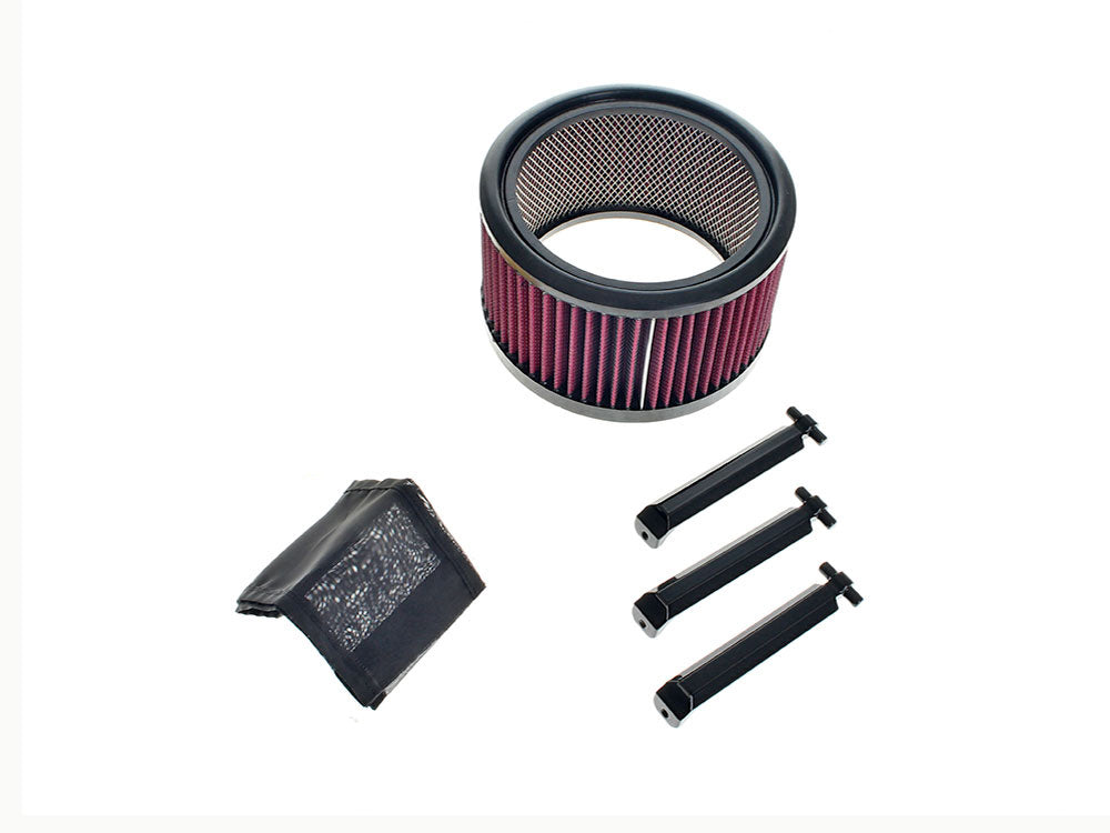 Big Power Filter Kit – Gloss Black. Fits Assault Charge Air Cleaners – Trask Performance