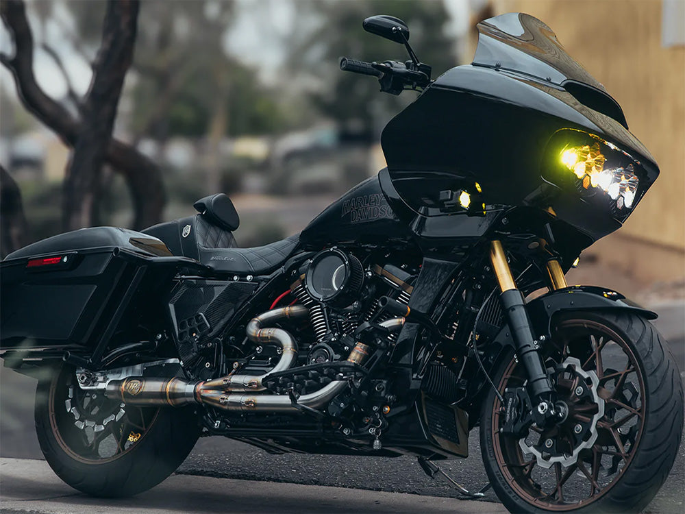 Assault Clear Air Cleaner Kit – Gloss Black. Fits Touring 2017-2024 & Softail 2018-2024 – Trask Performance