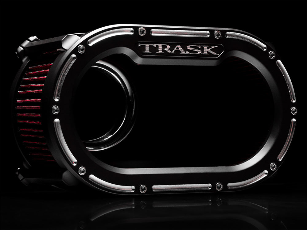 Big Papi Air Cleaner Kit – Reverse Cut Black. Fits Touring 2017-2024 & Softail 2018-2024 – Trask Performance