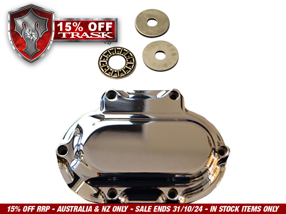 Hydraulic Clutch Cover – Chrome. Fits Softail 2007up, Dyna 2006-2017 & Touring 2007-2013.