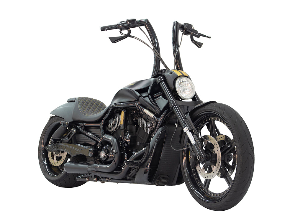 Assault 2-into-1 Exhaust – Black. Fits V-Rod 2007-2017 – Trask Performance
