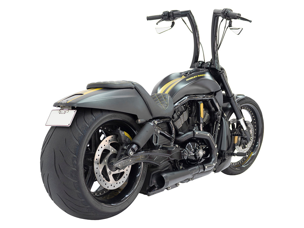Assault 2-into-1 Exhaust – Black. Fits V-Rod 2007-2017 – Trask Performance