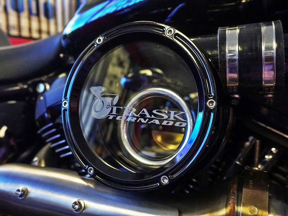 Trask - Tornado Turbo Kit - Stainless Exhaust, Black Billet. Fits Touring 2017-2023 and Softail 2018-2024