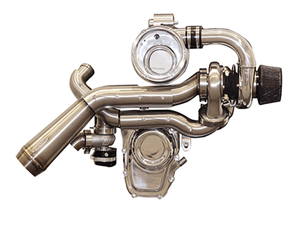 Trask Performance - Tornado Turbo Kit – Stainless Exhaust, Polished Billet. Fits Touring 2017-2023 and Softail 2018-2024