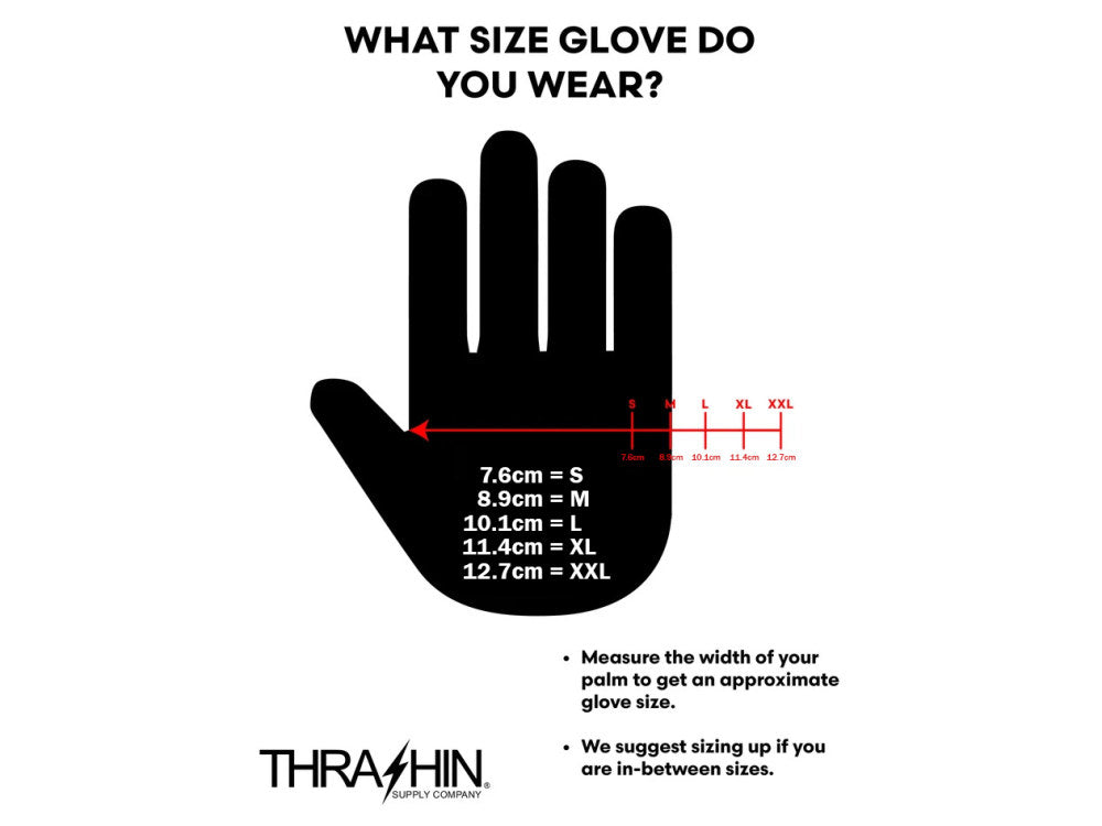 Black & Red Stealth Gloves- Thrashin