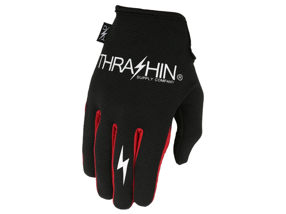 Black & Red Stealth Gloves- Thrashin