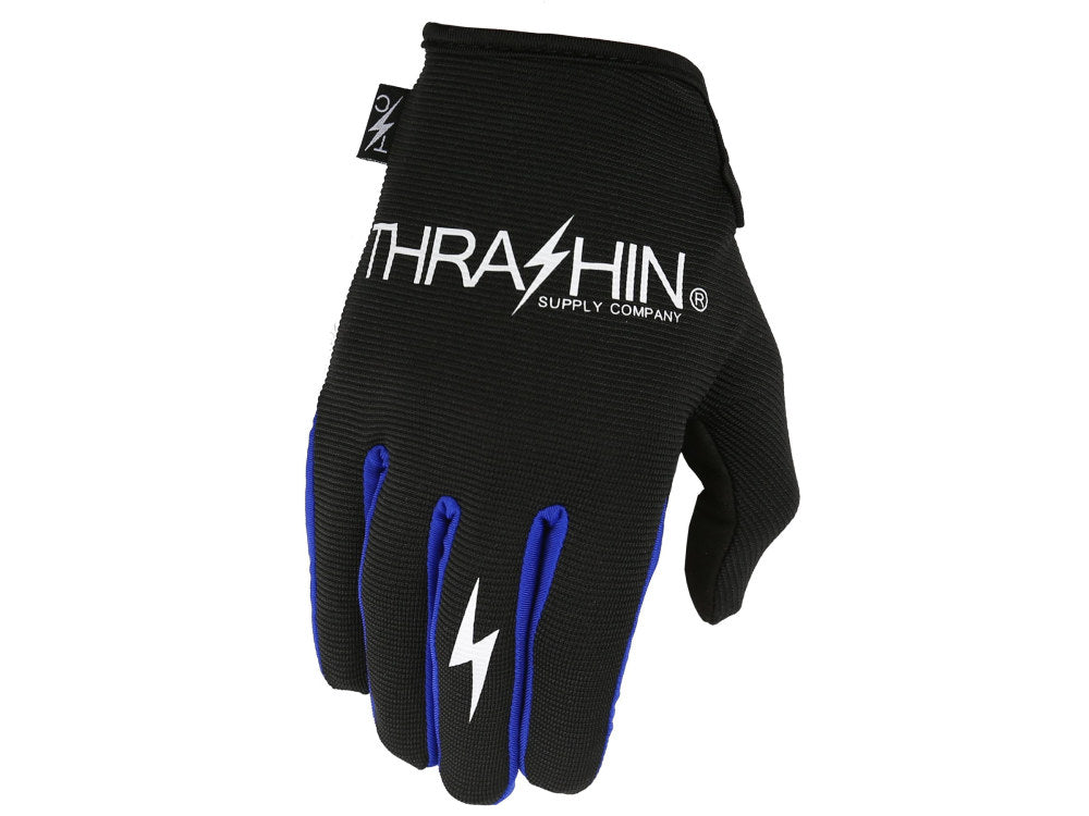 Black & Blue Stealth Gloves- Thrashin