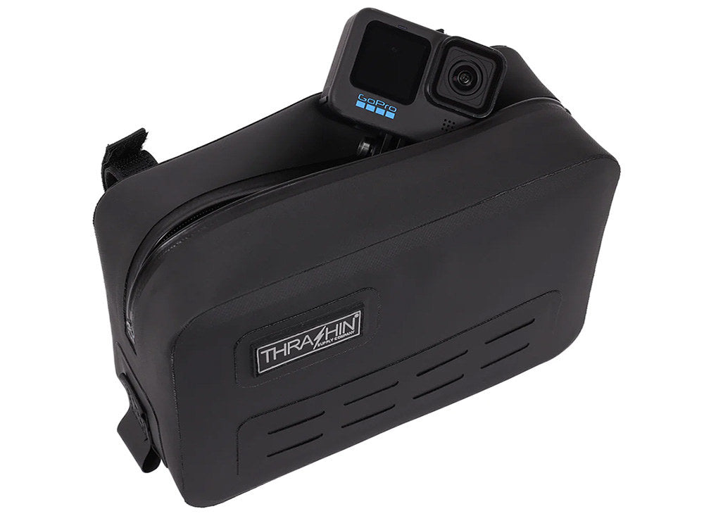 Waterproof Handlebar Bag – Black – Thrashin Supply