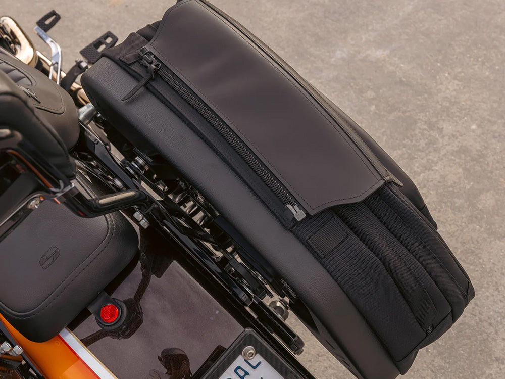 Sport Saddlebags - Quick Detach. Fits Dyna 1996-2017 & 2018up Low Rider/S, Street Bob, Fat Bob, Fat Boy & Softail Standard.