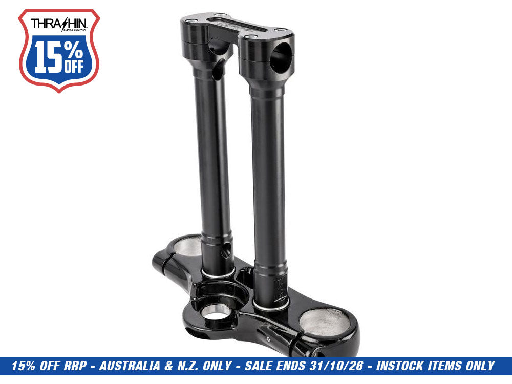 10in. Hole Shot Risers - Black. Fits 1in. Handlebar
