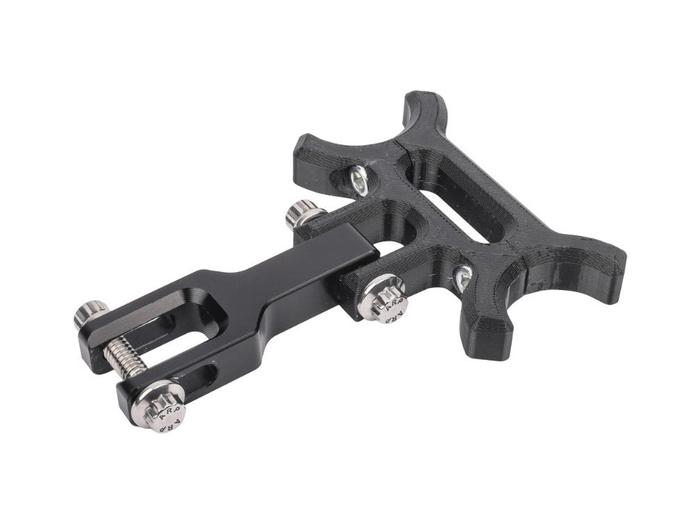 Thrashin Holeshot Risers to Gauges Relocation Bracket – Black. Fits Thrashin’ Gauge housings – Thrashin Supply