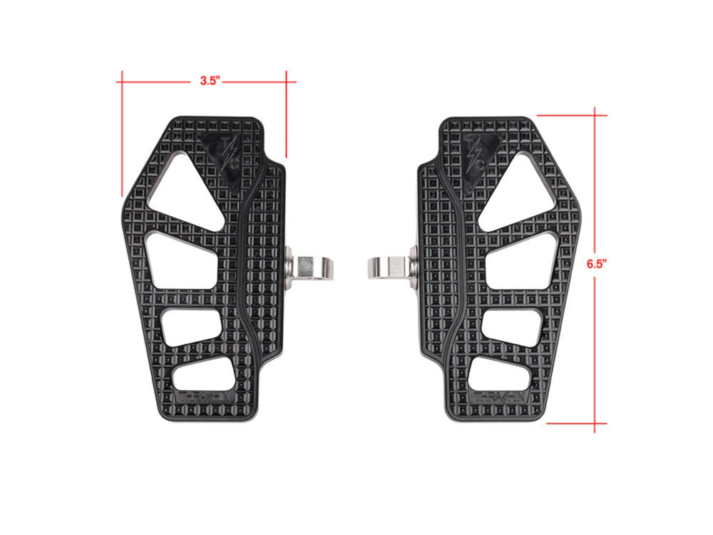 Apex Mini Floorboards with HD Male Mount – Black – Thrashin Supply
