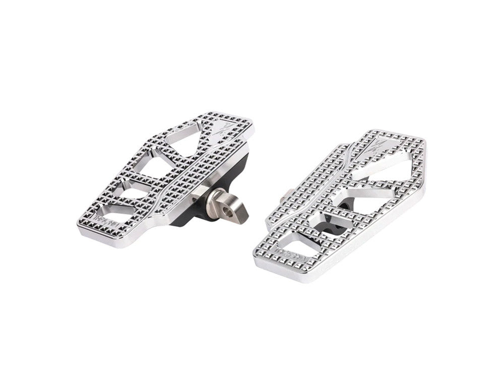 Apex Mini Floorboards with HD Male Mount – Chrome – Thrashin Supply