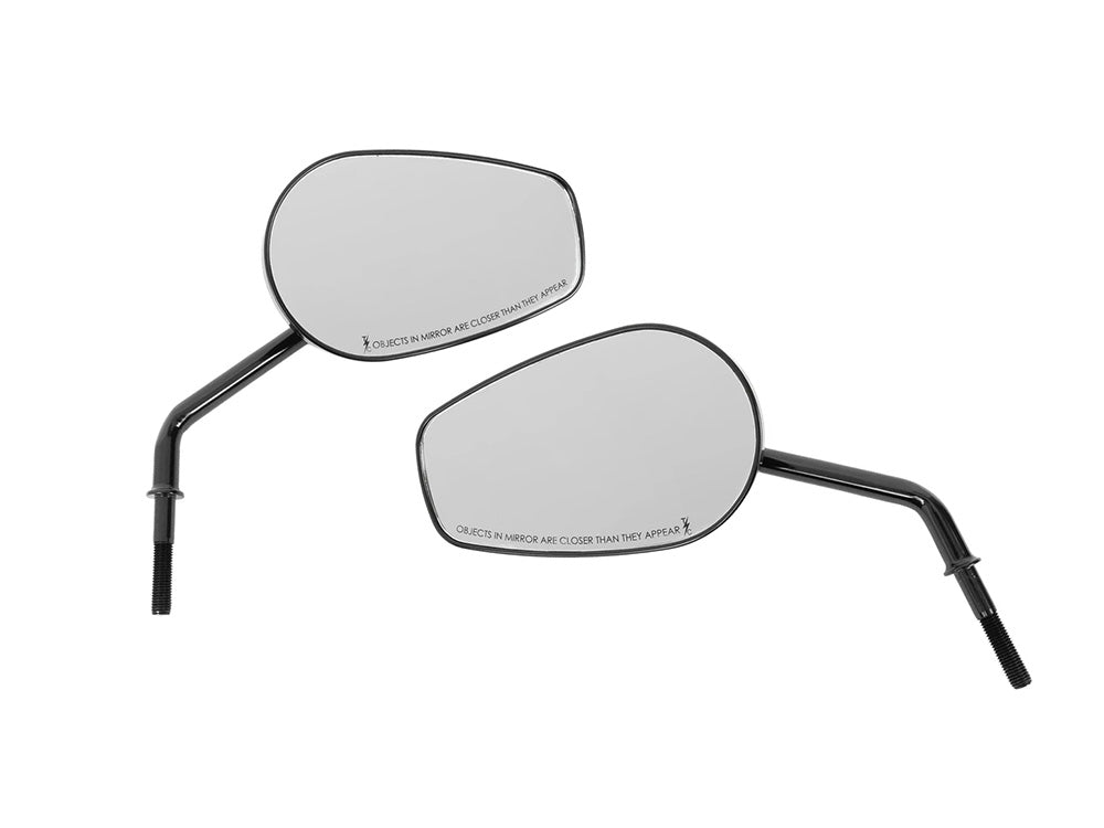 Billet Mini Mirrors Smooth - Black