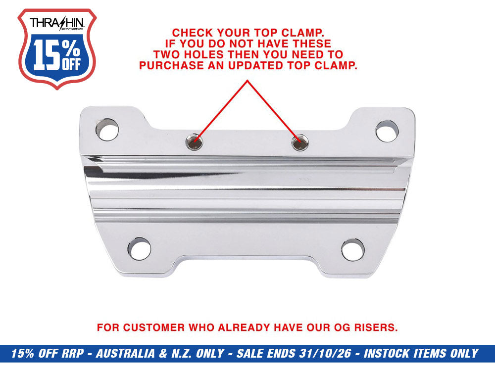 Replacement OG Handlebar Top Clamp - Chrome.