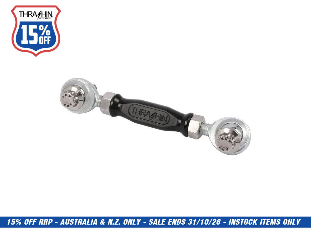 Mid Control Shift Linkage Rod - Black Anodized. Fits Dyna 1991-2017, FXR 1982-1994 & Softail 2018up with Mid Controls