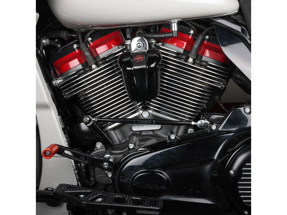 Shift Linkage Rod - Black Anodized. Fits Softail 1986up, Touring 1980up & Dyna Wide Glide 1993-2003