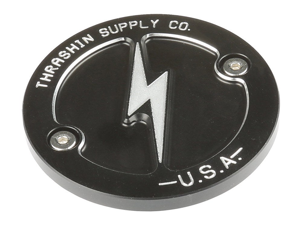 Dished Points Cover – Black. Fits Softail 2018-2024 & Most Touring 2017-2024 – Thrashin Supply