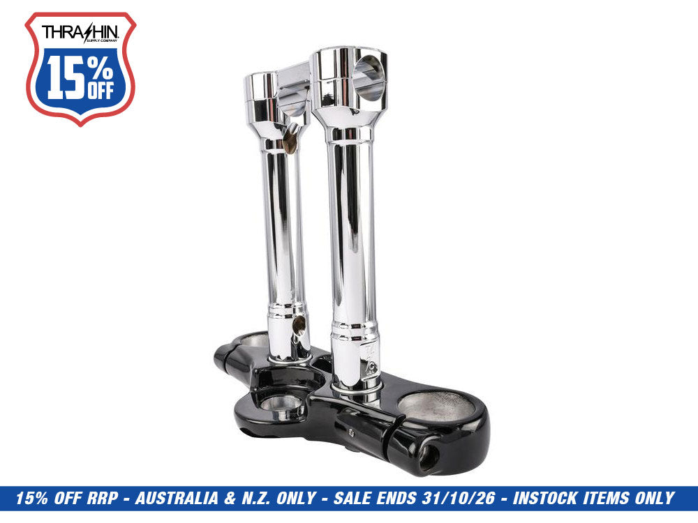 8in. Hole Shot Risers - Chrome. Fits 1in. Handlebar