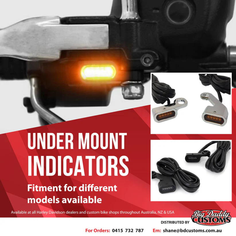 2025-UP SOFTAIL UNDERPERCH INDICATORS BLACK- Big Daddy Customs