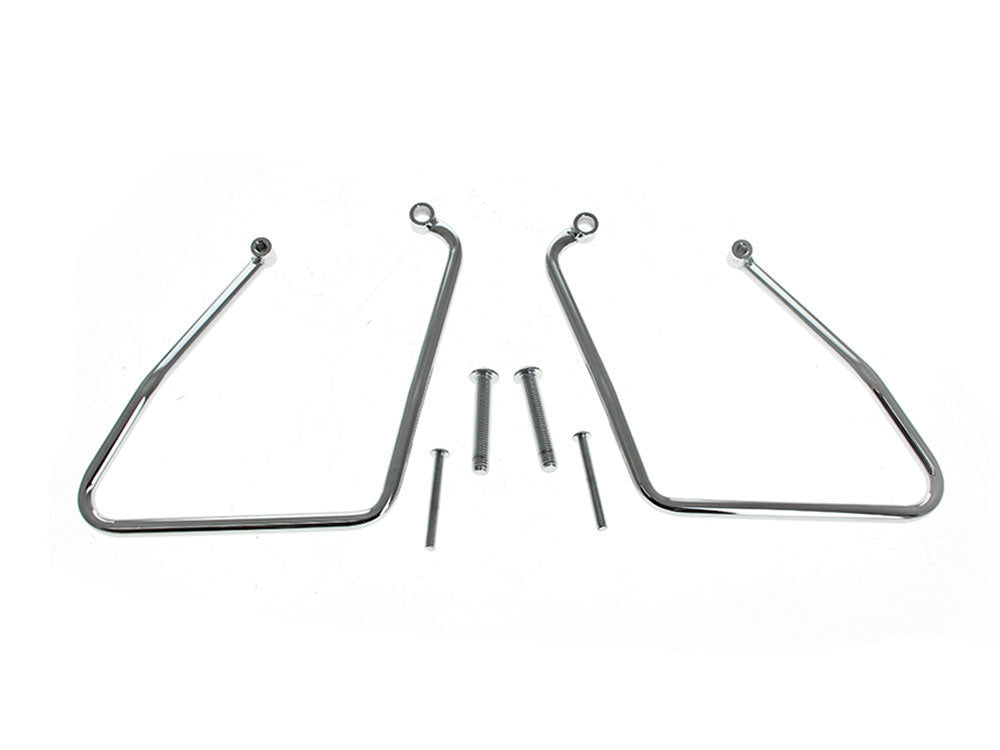 Saddlebag Supports - Chrome. Fits Most Sportster 2004-2014