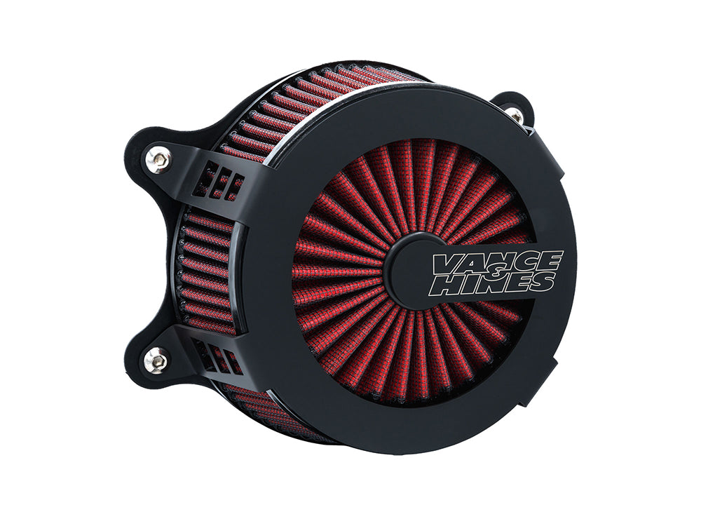 VO2 Cage Fighter Air Cleaner Kit - Black. Fits Sportster 1988-2021