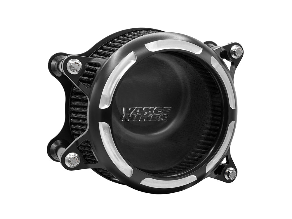 VO2 Insight Air Cleaner Kit - Black Contrast. Fits Touring 2008-2016, Softail 2016-2017, CVO Softail 2011-2017 & Dyna Low Rider S 2016-2017 with Throttle-by-Wire