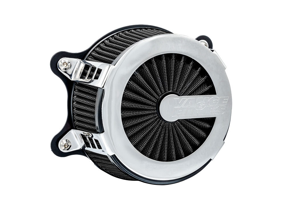 VO2 Cage Fighter Air Cleaner Kit - Chrome. Fits Sportster 1988-2021