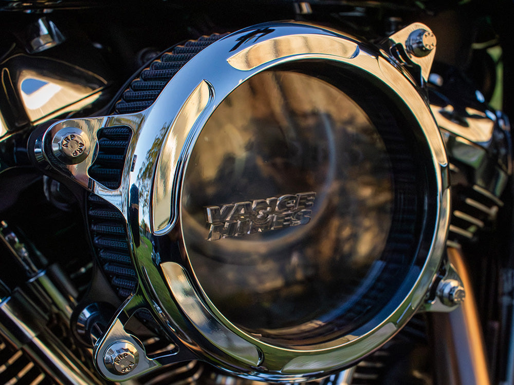 VO2 Insight Air Cleaner Kit - Chrome. Fits CVO Touring 2023up, Street Glide & Road Glide 2024up, Touring 2025up & Softail 2025up