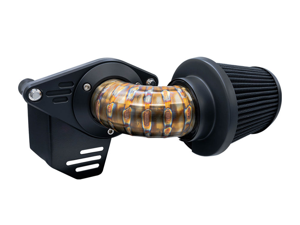 90deg VO2 Falcon Air Cleaner Kit - Stainless Steel. Fits CVO Touring 2023up, Street Glide & Road Glide 2024up, Touring 2025up & Softail 2025up