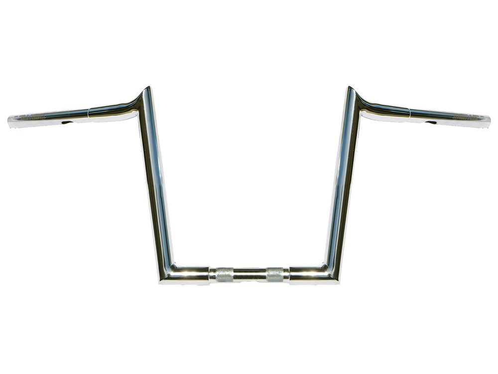 12in. x 1-1/4in. Chubby Hooked Ape Hanger Handlebar - Chrome.