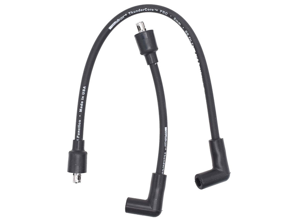 8mm Spark Plug Wire Set - Black. Fits Softail 1984-1999, Dyna 1991-1998, FL 1965-1979, FX 1965-1985 and Sportster 1965-1985.